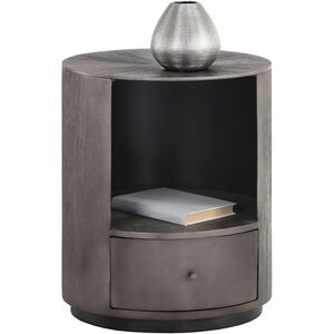 Siena 23 X 19 inch Gunmetal Night Stand